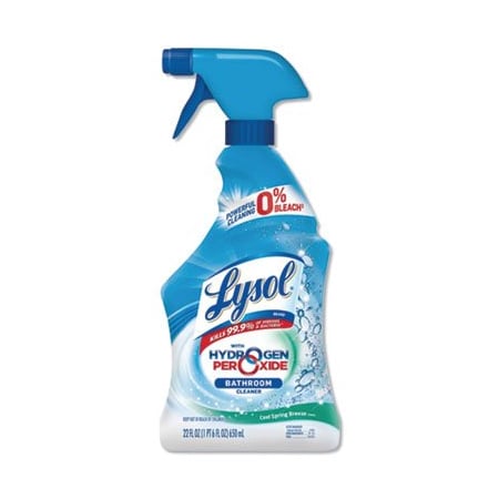 LYSOL, BATHROOM CLEANER WITH HYDROGEN PEROXIDE, COOL SPRING BREEZE, 22 OZ SPRAY BOTTLE